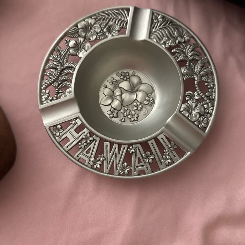 Hawaii Silver Ashtray